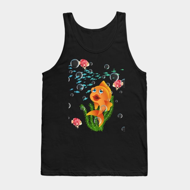 Colourful Fish Tank Top by Bestworker